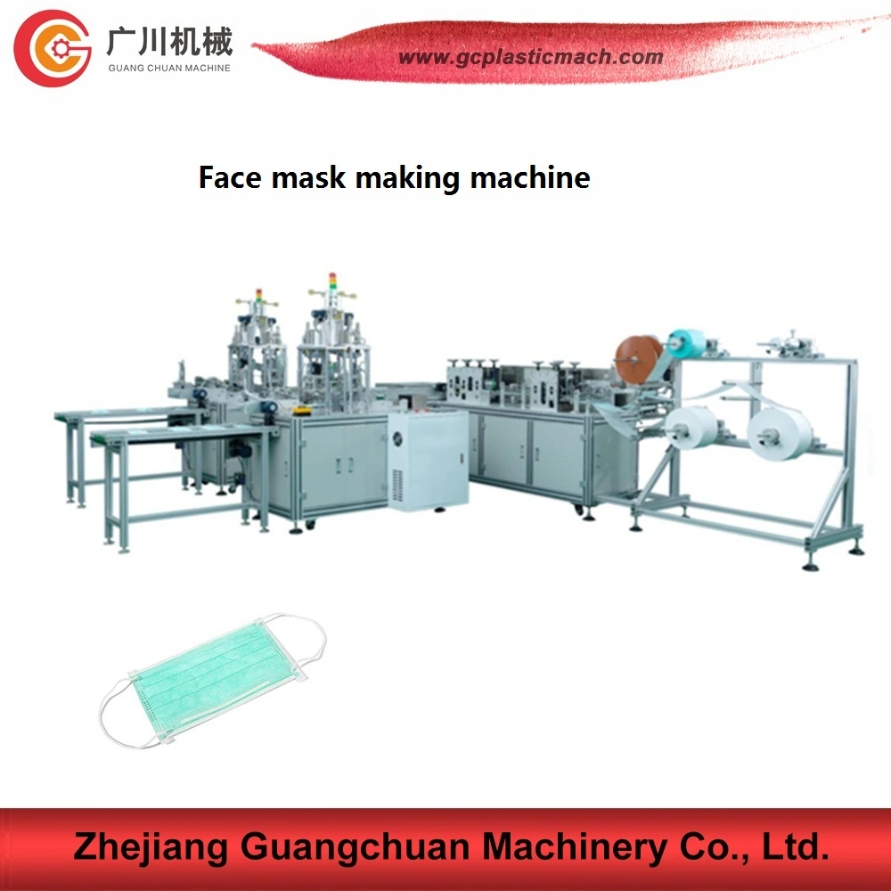 Outside Ear Loop Disposable Anti-Virus Hospital Flat Face Mask Forming Machine