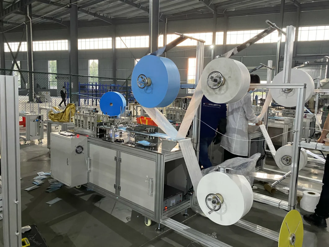 Flat Non Woven Facial Surgical Disposable Mask Cover Making Machine with Ultrasonic for Mask Making Machine