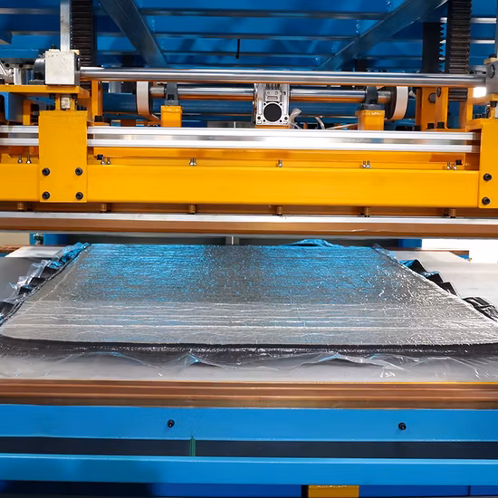 Máquina de embalagem de rolo de colchão automática para colchão de espuma/látex e mola